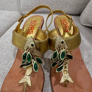 Michael Kors Decorative Fish Sandals Size 5